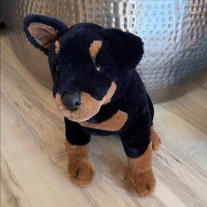 Douglas Cuddle Toys Rottweiler Bruno Realistic Plush Dog Vintage 16" #03431